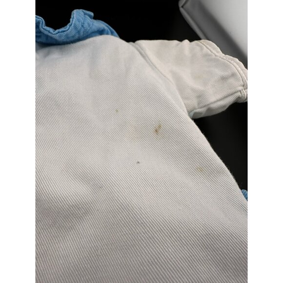 Vtg 1983 Cabbage Patch Kids Coleco Boys White Light Blue Sailor Suit Romper Doll - Picture 9 of 16